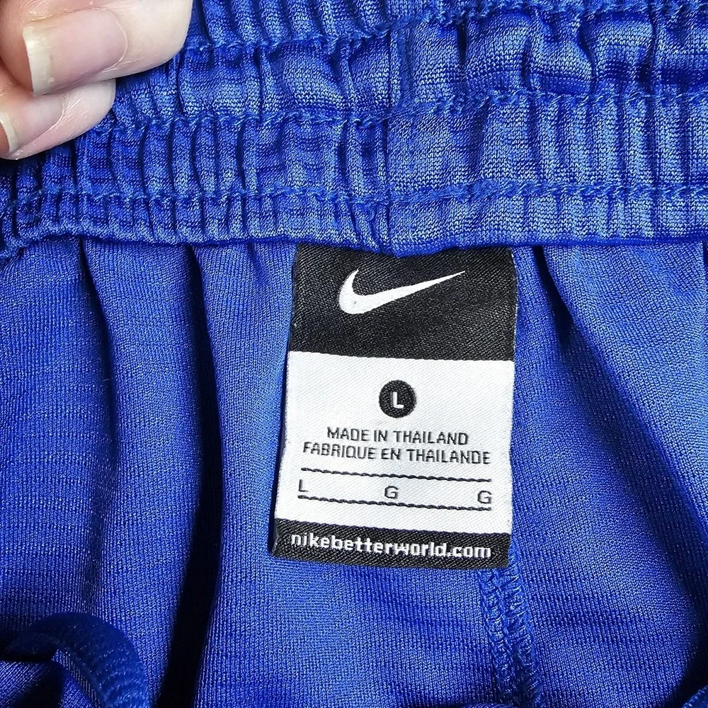 Nike Dri-FIT Basketball Shorts Men's Large Blue Athletic Training Drawstring